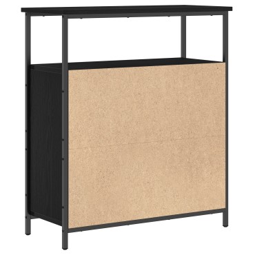 vidaXL Τοίχου Ντουλάπι Μαύρο Δρυς 69,5x34x90cm Κατασκευασμένο Ξύλο 1 τεμ.