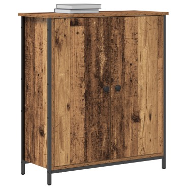 vidaXL Μπουφές Παλιό Ξύλο 70x30x80cm Κατασκευασμένο Ξύλο και Χάλυβας 1 τεμ.