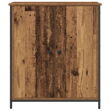 vidaXL Μπουφές Παλιό Ξύλο 70x30x80cm Κατασκευασμένο Ξύλο και Χάλυβας 1 τεμ.