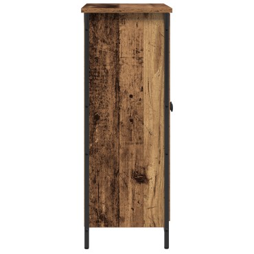 vidaXL Μπουφές Παλιό Ξύλο 70x30x80cm Κατασκευασμένο Ξύλο και Χάλυβας 1 τεμ.