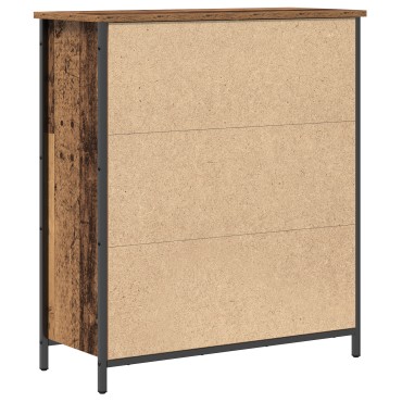 vidaXL Μπουφές Παλιό Ξύλο 70x30x80cm Κατασκευασμένο Ξύλο και Χάλυβας 1 τεμ.
