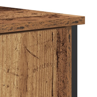 vidaXL Μπουφές Παλιό Ξύλο 70x30x80cm Κατασκευασμένο Ξύλο και Χάλυβας 1 τεμ.