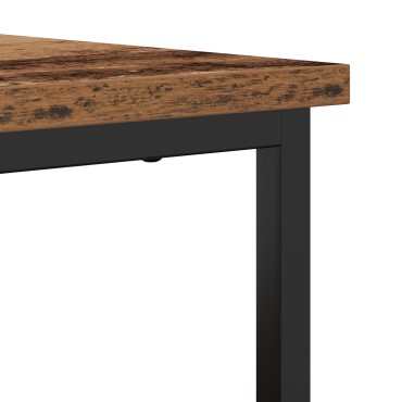 vidaXL Μπουφές Παλιού Ξύλου 100x35x80cm Κατασκευασμένο από MDF και Ψηλό Μέταλλο 1 τεμ.