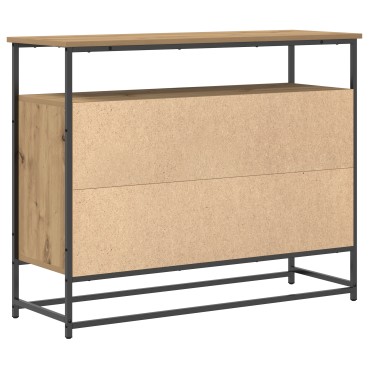 vidaXL Κονσόλα Artisan Oak 100x35x80cm Κατασκευασμένο ξύλο και Ατσάλι 1 τεμ.