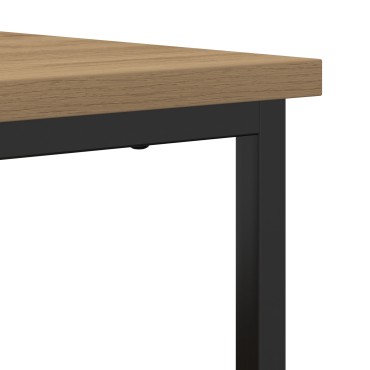 vidaXL Κονσόλα Artisan Oak 100x35x80cm Κατασκευασμένο ξύλο και Ατσάλι 1 τεμ.