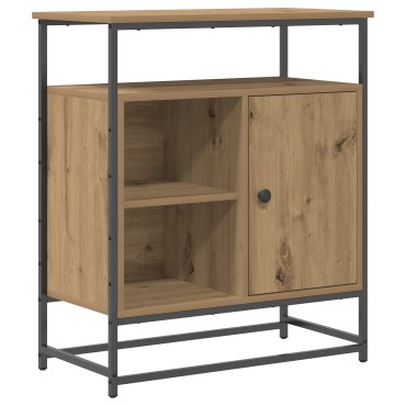 vidaXL Μπουφές Artisan Oak 69x35x80cm από Επεξεργασμένο Ξύλο και Χάλυβα 1 τεμ.