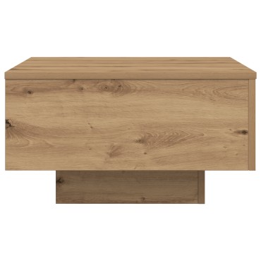 vidaXL Τραπέζι Καφέ με LED Φώτα Artisan Oak 55x55x31 εκ 1 τεμ.