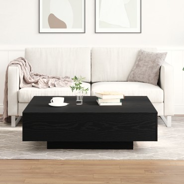 τραπεζάκι καφέ vidaXL, Μαύρο Δρυς, 100x100x31 cm από Ξύλο