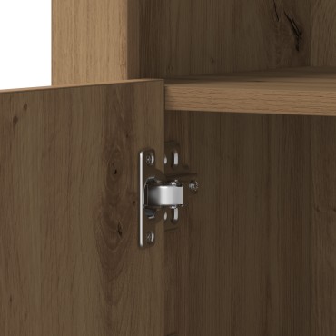 vidaXL Τραπέζι με LED φώτα Artisan Oak 41x37x67cm