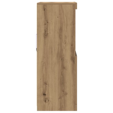 vidaXL Σαλονάκι με Φωτιστικά LED Ξύλο Artisan 60x37x100cm 1 τεμ.