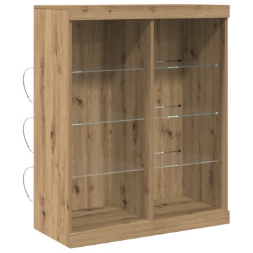 vidaXL Μπουφές με LED Φώτα Artisan Oak 41x37x100cm 1 τεμ.