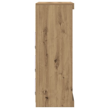 vidaXL Μπουφές με LED Φώτα Artisan Oak 41x37x100cm 1 τεμ.