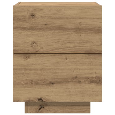 Κομοδίνο vidaXL με LED Φωτιστικά Artisan Oak 45x40x55cm 1 τεμ.