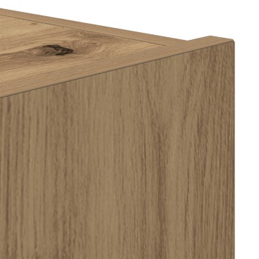 vidaXL Ντουλάπα TV με Φώτα LED Artisan Oak 80x35x31cm