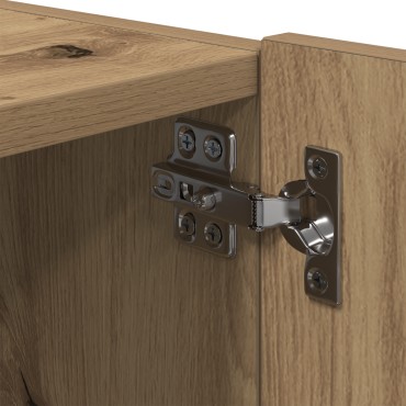 vidaXL Ντουλάπα TV με Φώτα LED Artisan Oak 80x35x31cm