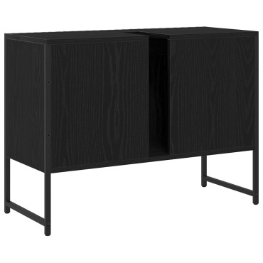 vidaXL Ντουλάπα Νιπτήρα Μπάνιου Μαύρης Δρυός 80x33x60cm Μοριοσανίδες 1 τεμ.