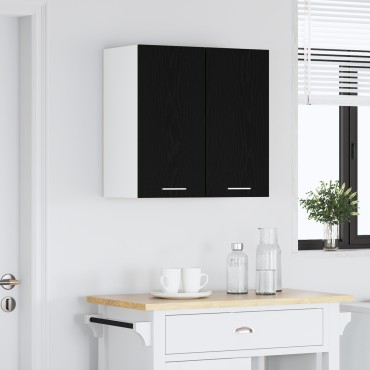 vidaXL Μαύρο Δέντρο Κρεμαστό Ντουλάπι 60x31x60cm Φτιαγμένο από Επεξεργασμένο Ξύλο 1 τεμ.