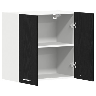 vidaXL Μαύρο Δέντρο Κρεμαστό Ντουλάπι 60x31x60cm Φτιαγμένο από Επεξεργασμένο Ξύλο 1 τεμ.