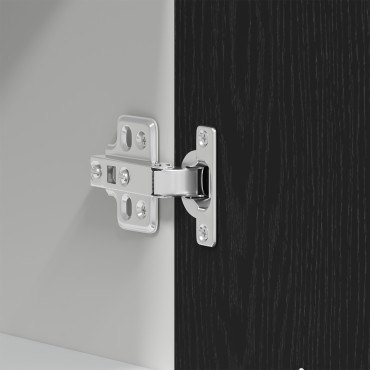vidaXL Μαύρο Δέντρο Κρεμαστό Ντουλάπι 60x31x60cm Φτιαγμένο από Επεξεργασμένο Ξύλο 1 τεμ.
