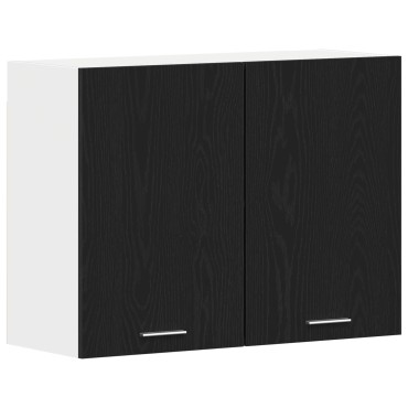 vidaXL Μαύρο Διπλό Ντουλάπι - 80x31x60cm - Κατασκευασμένο από Επεξεργασμένο Ξύλο