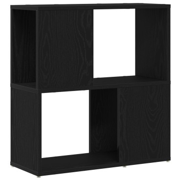 vidaXL Ράφι Βιβλιοθήκης σε Μαύρη Δρυς 60x24x63cm από Επεξεργασμένο Ξύλο