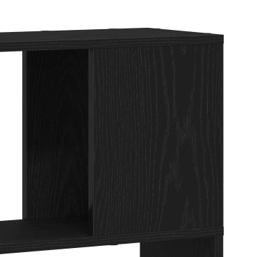 vidaXL Ράφι Βιβλίων Μαύρο Δρυς 80x24x186cm Επεξεργασμένο Ξύλο