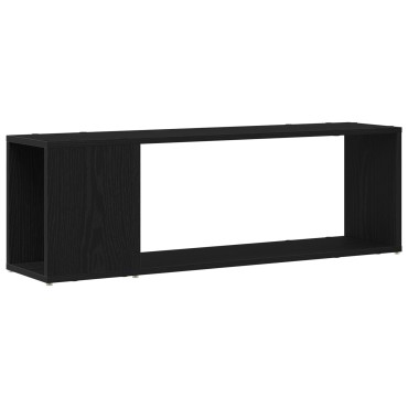vidaXL Ράφι βιβλίων Μαύρη Δρυς 100x24x32cm Επεξεργασμένο Ξύλο