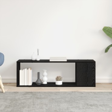 vidaXL Ράφι βιβλίων Μαύρη Δρυς 100x24x32cm Επεξεργασμένο Ξύλο