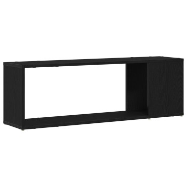 vidaXL Ράφι βιβλίων Μαύρη Δρυς 100x24x32cm Επεξεργασμένο Ξύλο