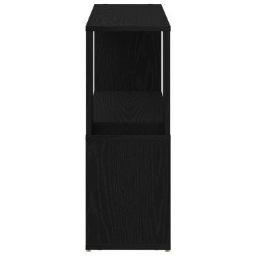 vidaXL Ράφι Βιβλίων Μαύρη Δρυς 100x24x63cm Επεξεργασμένο Ξύλο