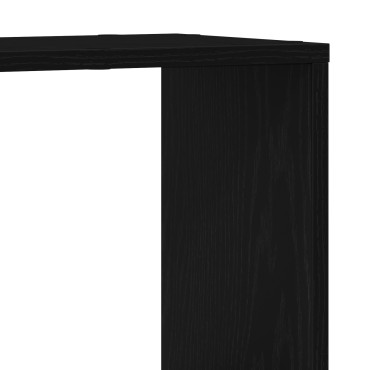 vidaXL Ράφι Βιβλίων Μαύρη Δρυς 100x24x63cm Επεξεργασμένο Ξύλο