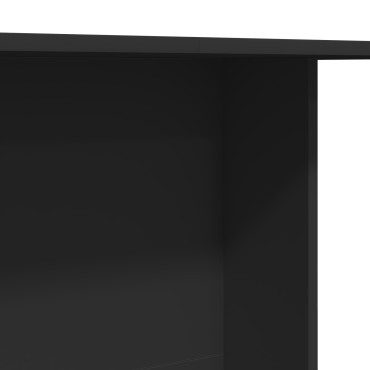 vidaXL Τραπέζι Φαγητού Μαύρο 100x60x75cm Κατασκευασμένο από Ξύλο 1 τεμ.