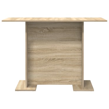 vidaXL Τραπέζι Φαγητού Σονομά Οξιά 110x60x75cm Επεξεργασμένο Ξύλο 1 τεμ.