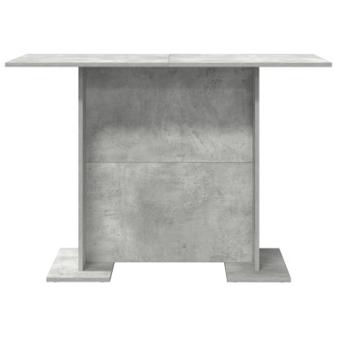 vidaXL Τραπεζαρία Σκυρόδεμα Γκρι 110x60x75cm Επεξεργασμένο Ξύλο 1 τεμ.