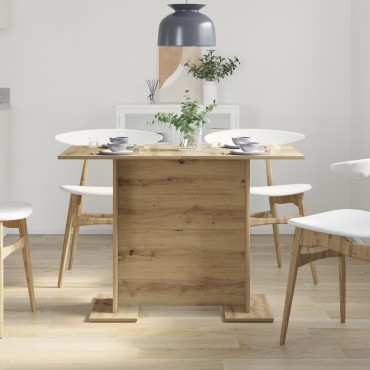 vidaXL Τραπεζαρία 110x60x75cm Επεξεργασμένο Ξύλο Artisan Oak 1 τεμ.