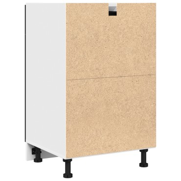 vidaXL Μαύρο Ντουλάπι με Συρτάρια - 50x46x81.5cm