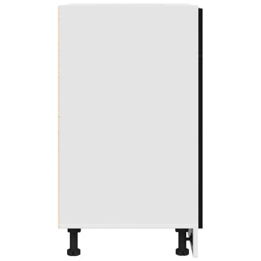 vidaXL Μαύρο Ντουλάπι με Συρτάρια - 50x46x81.5cm