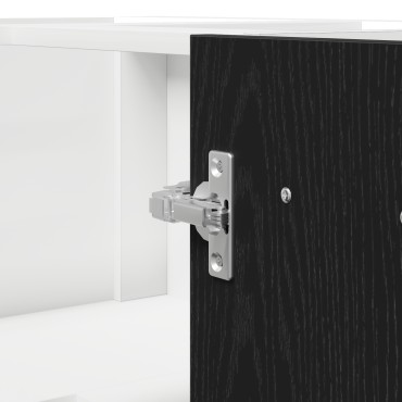 vidaXL Μαύρο Δρυς Γωνιακό Κάτω Ντουλάπι - 75.5x75.5x81.5 εκ
