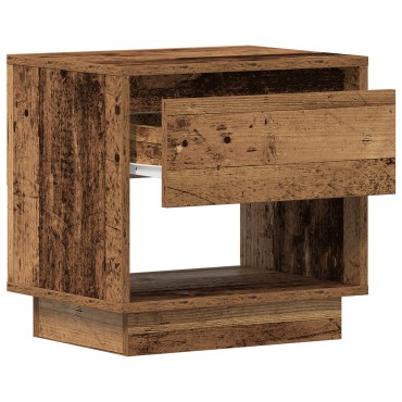 vidaXL Κομοδίνο 2 τεμ. Παλιού Ξύλου 45x34x45cm Κατασκευασμένη Ξυλεία