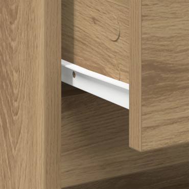 κομοδίνο vidaXL από τεχνητό ξύλο δρυός 45x34x44,5cm 1 τεμ.