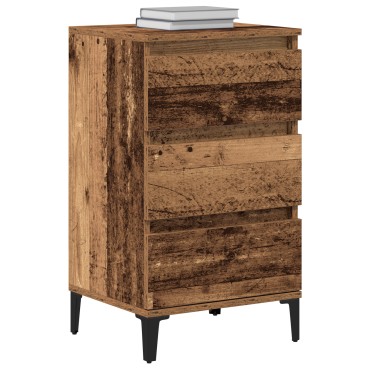 vidaXL Κομοδίνο Παλιό ξύλο 45x35x44cm Επεξεργασμένο Ξύλο 1 τεμ.