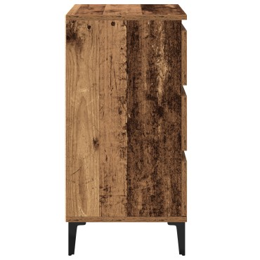 vidaXL Κομοδίνο Παλιό ξύλο 45x35x44cm Επεξεργασμένο Ξύλο 1 τεμ.