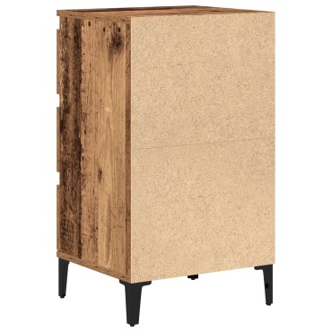 vidaXL Κομοδίνο Παλιό ξύλο 45x35x44cm Επεξεργασμένο Ξύλο 1 τεμ.