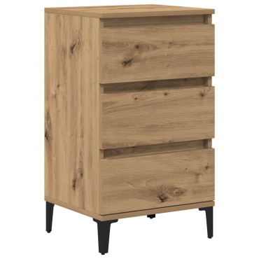 vidaXL Κομοδίνο Καλλιτέχνη Δρυς 40x35x70cm Επεξεργασμένο Ξύλο 1 τεμ.