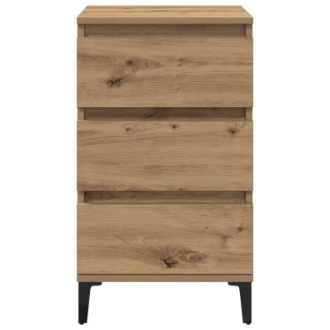 vidaXL Κομοδίνο Καλλιτέχνη Δρυς 40x35x70cm Επεξεργασμένο Ξύλο 1 τεμ.