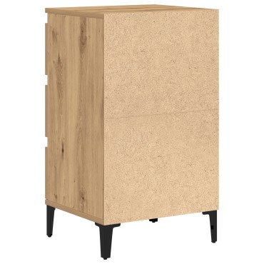 vidaXL Κομοδίνο Καλλιτέχνη Δρυς 40x35x70cm Επεξεργασμένο Ξύλο 1 τεμ.