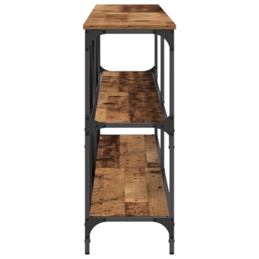 vidaXL Κονσόλα Παλιού Ξύλου 200x30x75cm Κατασκευασμένο Ξύλο και Ατσάλι 1 τεμ.