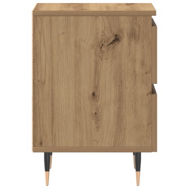 vidaXL Κομοδίνα 2 τεμ. Καρυδιά 40x35x50cm Επεξεργασμένο ξύλο