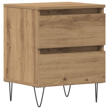vidaXL Κομοδίνο Artisan Oak 40x35x50cm Κατασκευασμένο ξύλο 1 τεμ.
