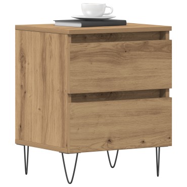 vidaXL Κομοδίνο Artisan Oak 40x35x50cm Κατασκευασμένο ξύλο 1 τεμ.